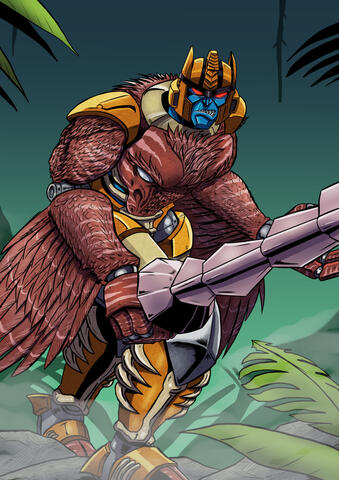 art of Beast Wars Dinobot